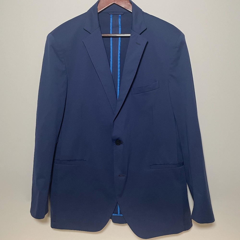 Twillory Performance Blazer // BLUE Mens Dress Blazer LONG Sleeve Size 40L